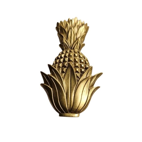 Vintage Gold-Tone Pineapple Brooch Pin - Picture 1 of 5